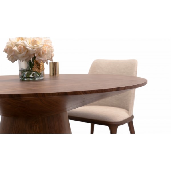 Τραπεζαρία Kona - Walnut (Καρυδιά)