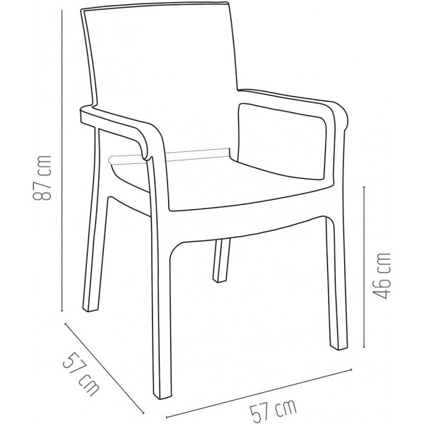 Holiday Troya 6 Kişilik Rattan Masa & Sandalye Seti