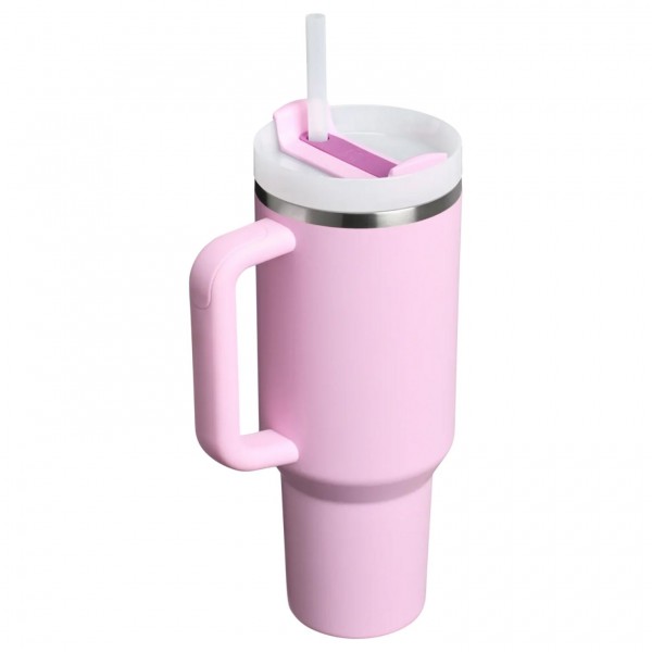 Stanley Quencher H2.O FlowState™ Tumbler Pipetli Termos | 0.8L - Cherry Blossom